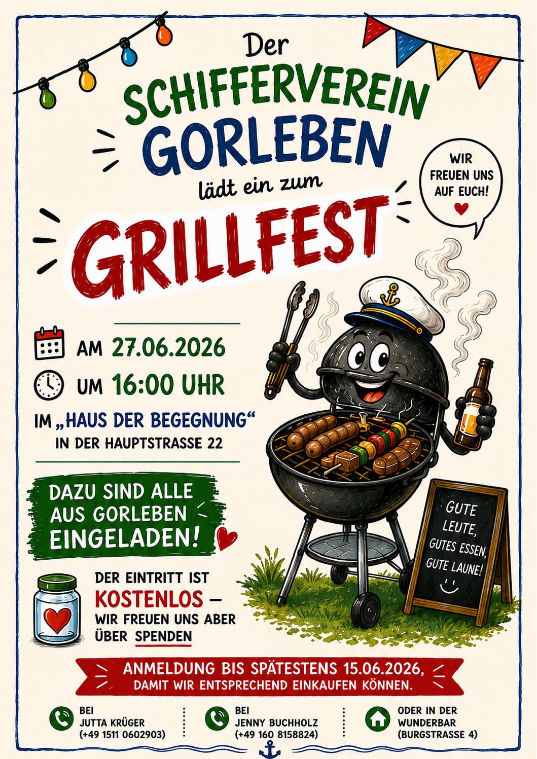 Einladung zum Grillfest Einladung zum Grillfest